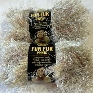 New Lion Brand Fun Fur Eyelash Yarn 2 Skeins